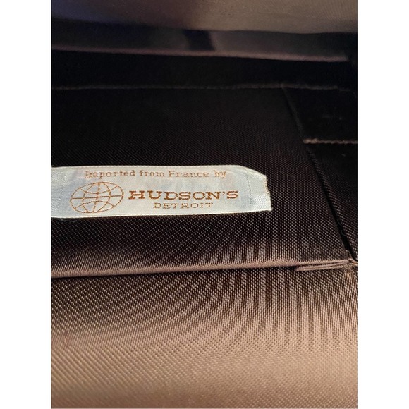 1960s Mid Century Silk Evening Bag France Retro Mod - Picture 4 of 9